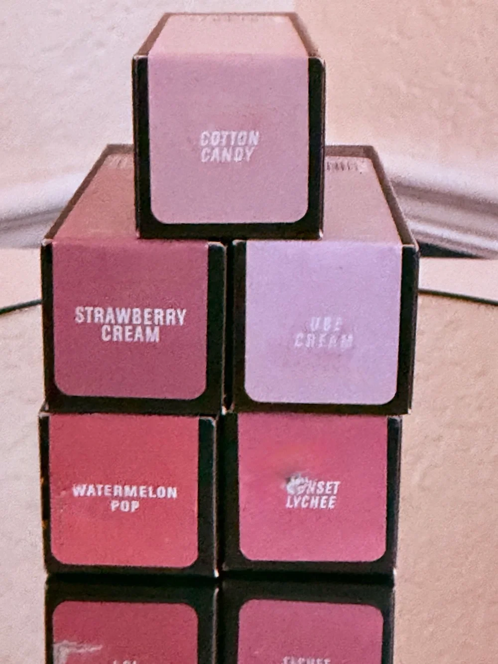 HUDA BEAUTY Blush Filter Soft Glow Liquid Blush ONE Cotton Candy Sunset Lychee
